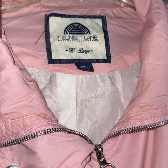 Vintage 1. Sunset Lane Windbreaker Jacket - Size Large - Picture 6 of 12